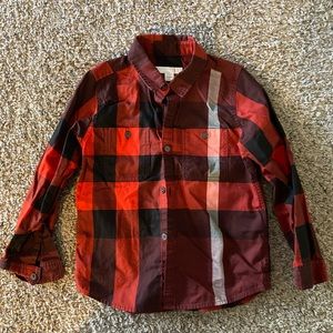 Burberry boys size 5 shirt
